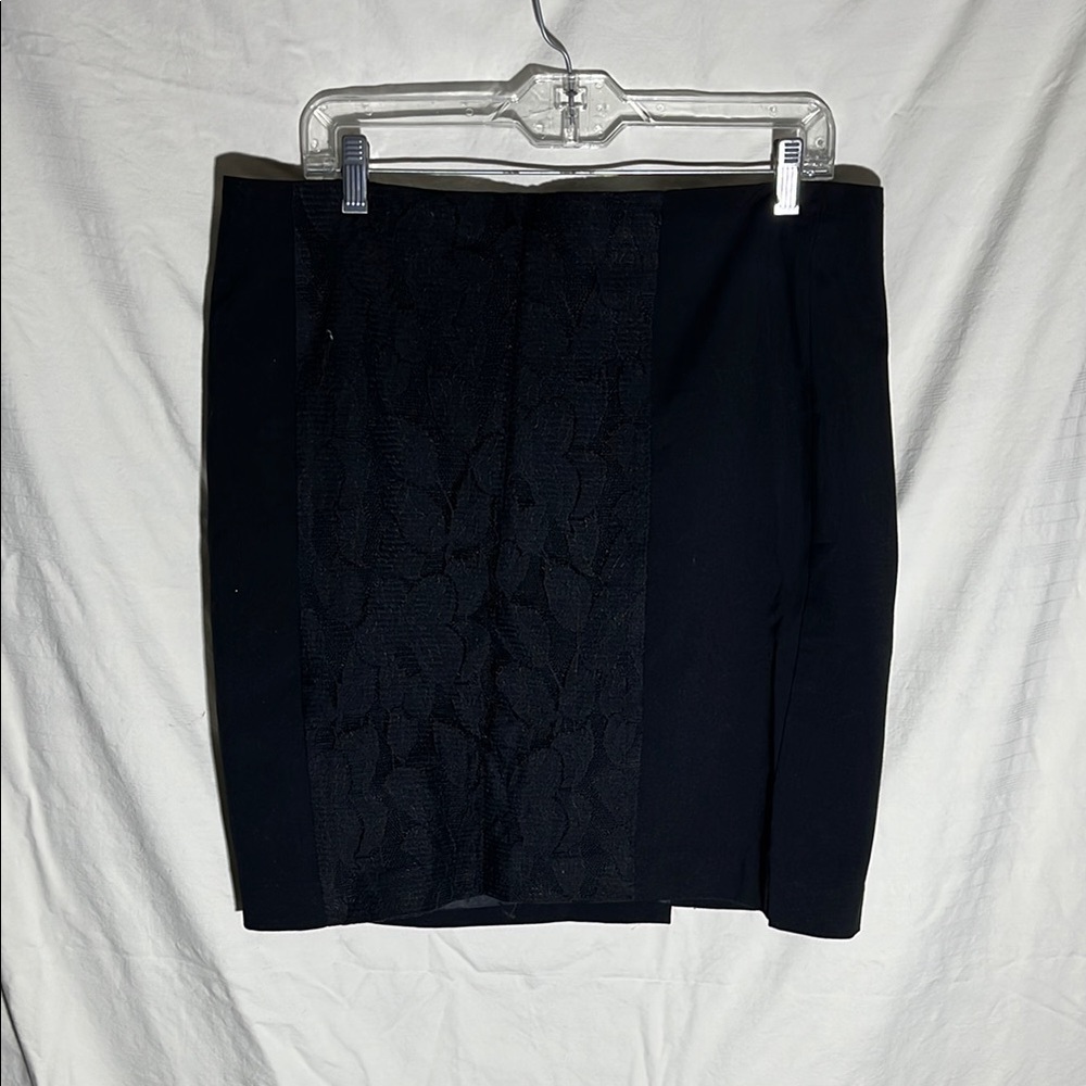 LOFT Black Mini Pencil Skirt Work